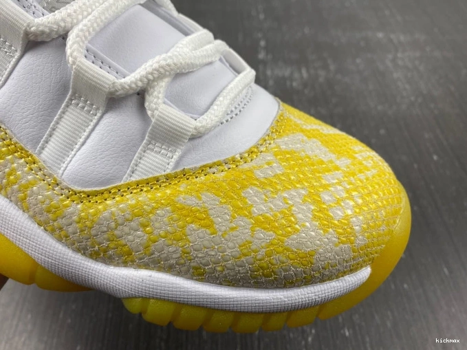 Rep AH7860-107 Snakeskin Air Jordan Low 11 WMNS Yellow 0726
